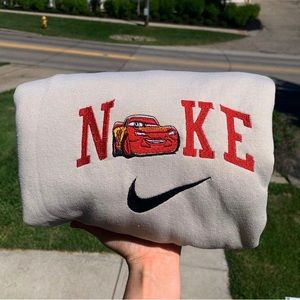 Embroidered Nike Lighting McQueen crewneck